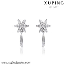 94758 Los más nuevos diseños de moda de la flor elegante de la joyería de la moda de Xuping venden los pendientes de lujo para las señoras